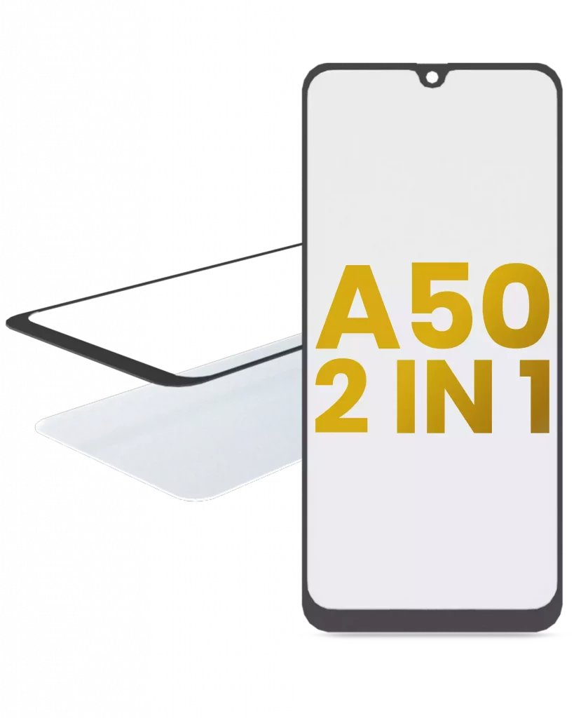 2 in 1 Front Glass With OCA Pre-Installed For Samsung Galaxy A50 (A505 / 2019)