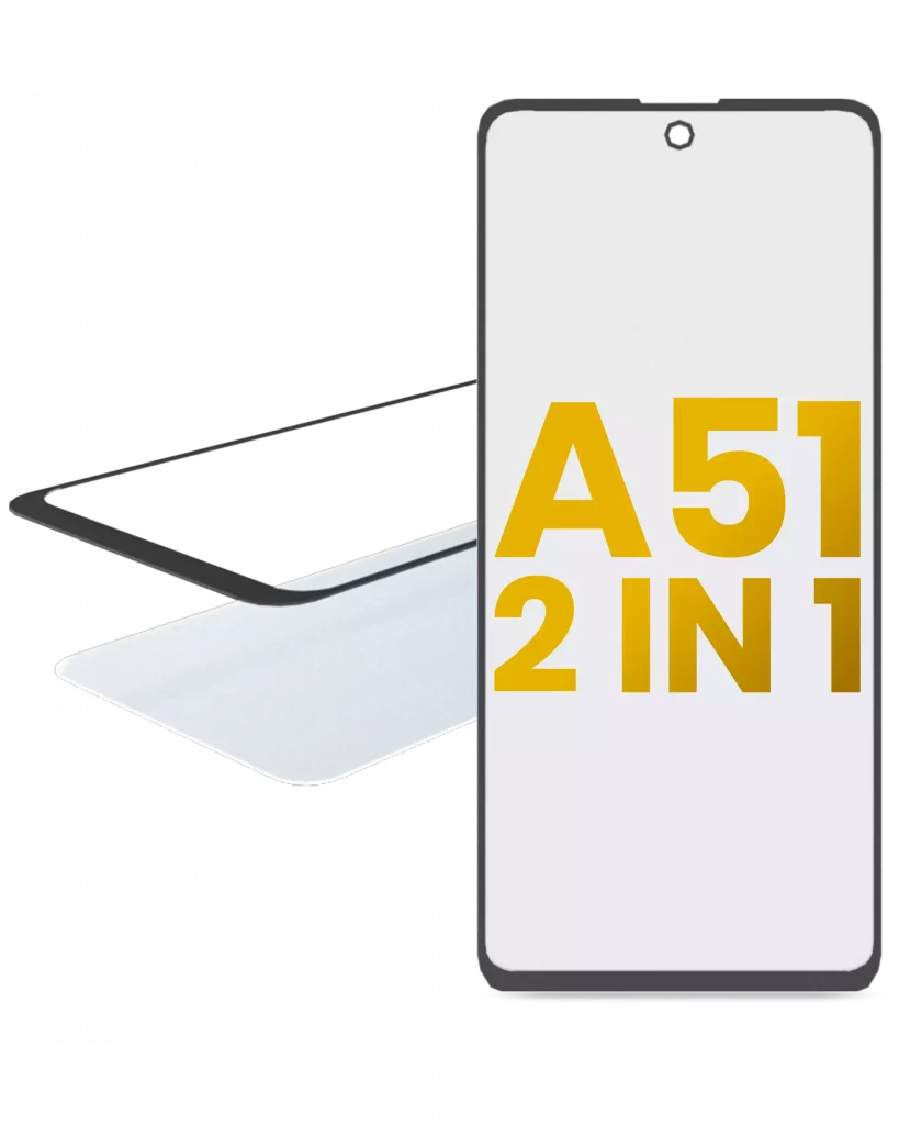 2 in 1 Front Glass With OCA Pre-Installed For Samsung Galaxy A51 4G (A515 / 2019)