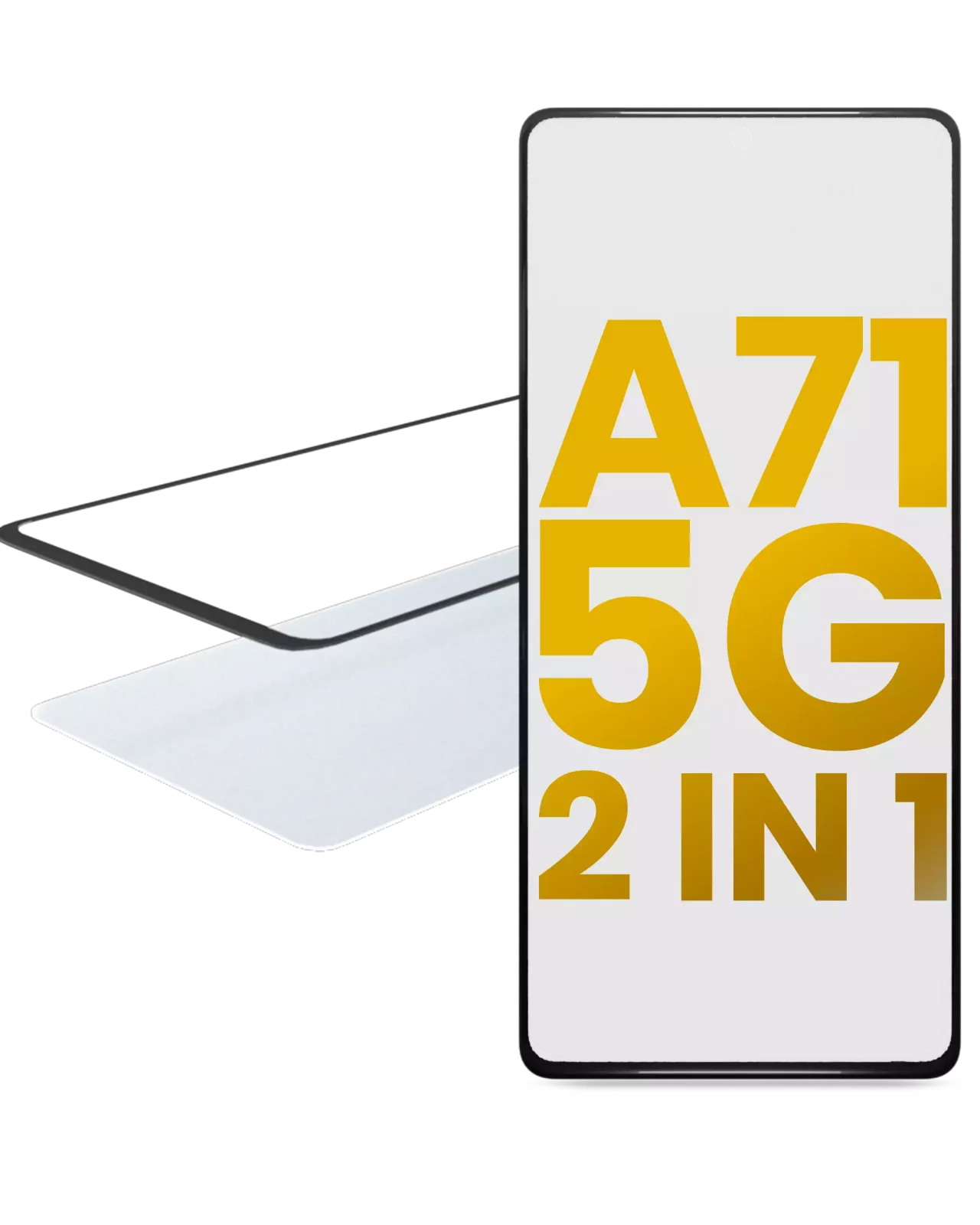 2 in 1 Front Glass With OCA Pre-Installed For Samsung Galaxy A71 5G (A716 / 2020)
