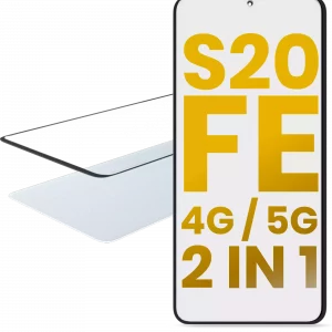 2 in 1 Front Glass With OCA Pre-Installed For Samsung Galaxy S20 FE 4G / 5G