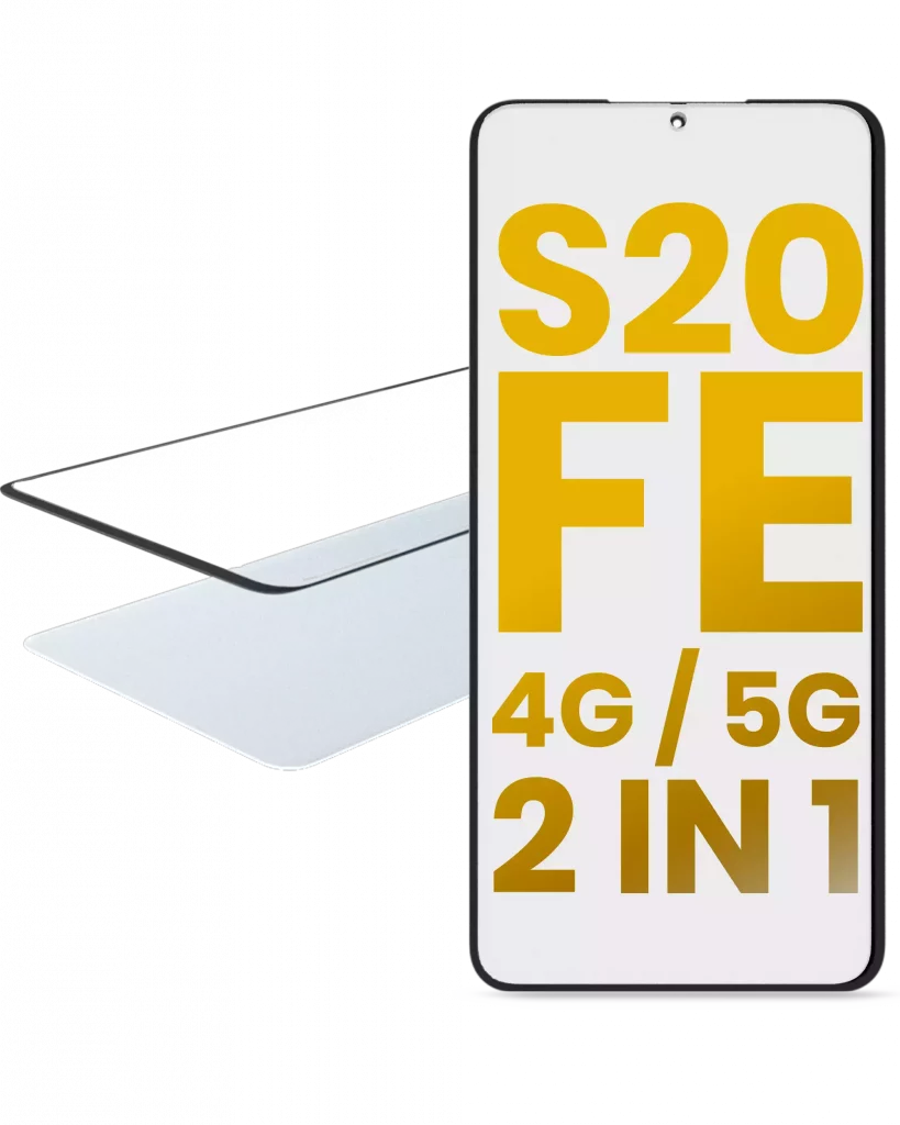 2 in 1 Front Glass With OCA Pre-Installed For Samsung Galaxy S20 FE 4G / 5G
