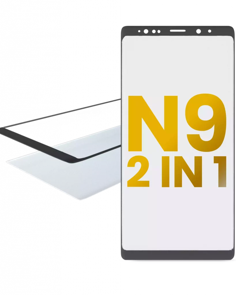 2 in 1 Front Glass With OCA Pre-Installed For Samsung Galaxy Note 9
