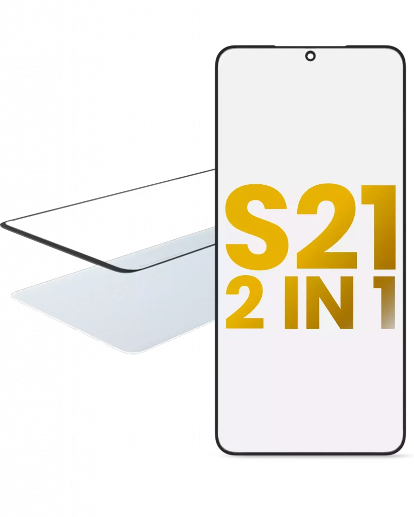 2 in 1 Front Glass With OCA Pre-Installed For Samsung Galaxy S21