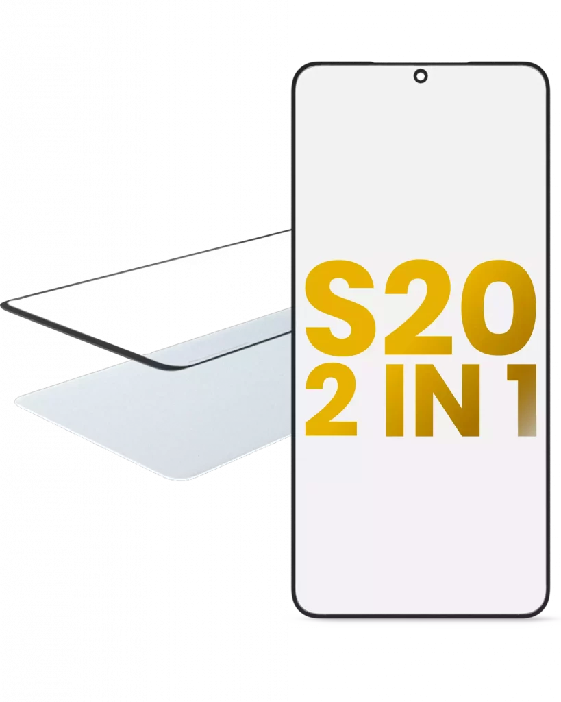 2 in 1 Front Glass With OCA Pre-Installed For Samsung Galaxy S20