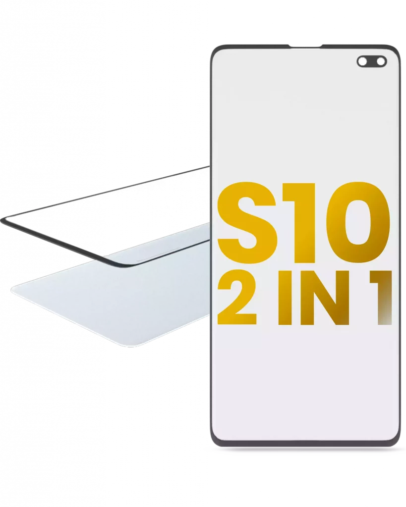 2 in 1 Front Glass With OCA Pre-Installed For Samsung Galaxy S10 Plus