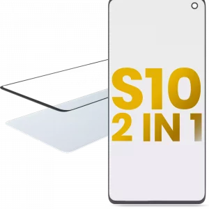 2 in 1 Front Glass With OCA Pre-Installed For Samsung Galaxy S10