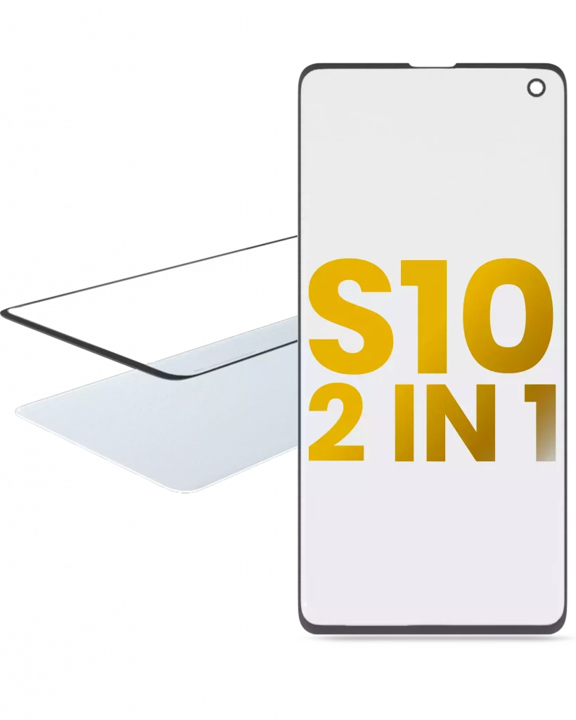 2 in 1 Front Glass With OCA Pre-Installed For Samsung Galaxy S10