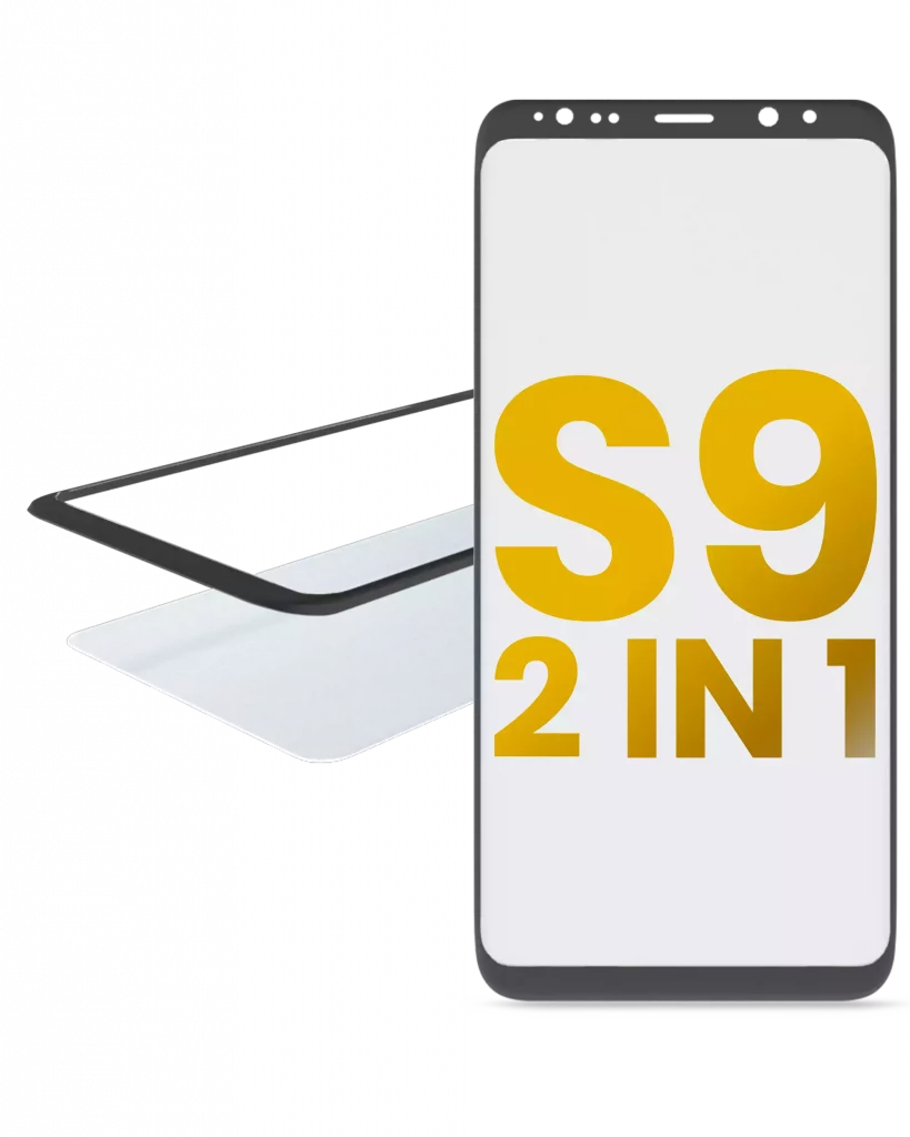 2 in 1 Front Glass With OCA Pre-Installed For Samsung Galaxy S9