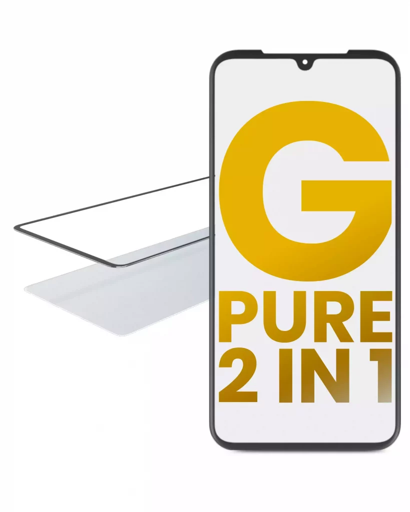 2 in 1 Front Glass With OCA Pre-Installed For Motorola Moto G Pure (XT2163 / 2021)