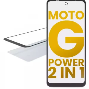 2 in 1 Front Glass With OCA Pre-Installed For Motorola Moto G Power (XT2165 / 2022)