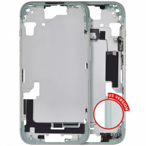 Mid-Frame Housing W/ Small Parts For iPhone 15 (US Version) (Aftermarket Plus) (Green)
