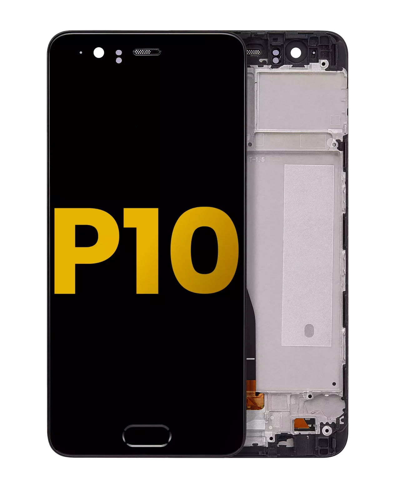 LCD Assembly With Frame For Huawei P10 (Refurbished) (Black)