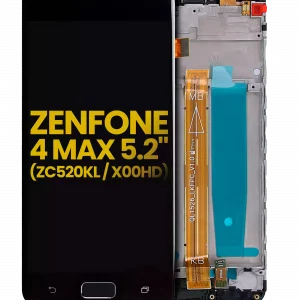 LCD Assembly With Frame For Asus ZenFone 4 Max 5.2" (ZC520KL / 2017) (Refurbished) (Black)