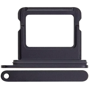 Single Sim Card Tray For iPhone 16 / 16 Plus (Black)