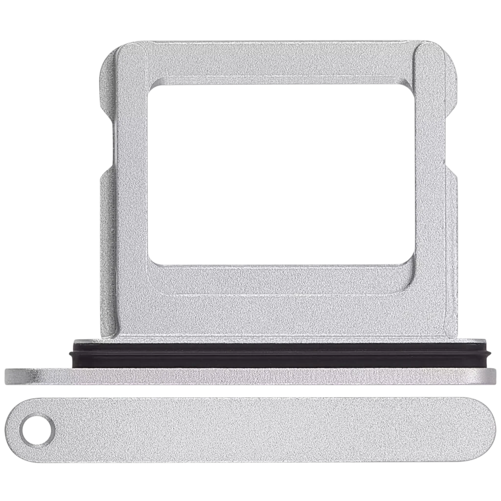 Single Sim Card Tray For iPhone 16 / 16 Plus (White)