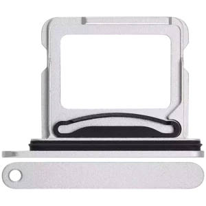 Dual Sim Card Tray For iPhone 16 / 16 Plus (White)