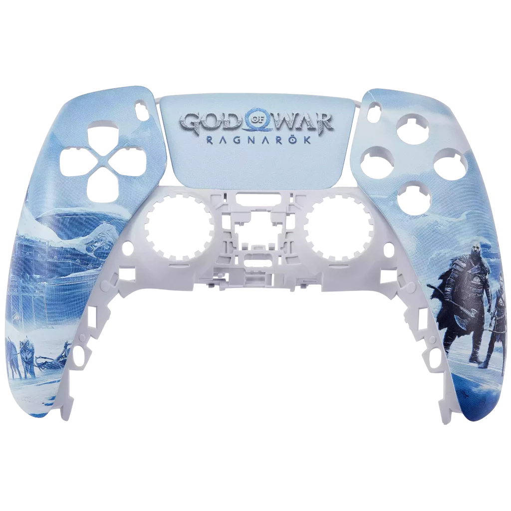 Controller Cover For PlayStation 5 (God of War) (Blue) (2 Piece Set)
