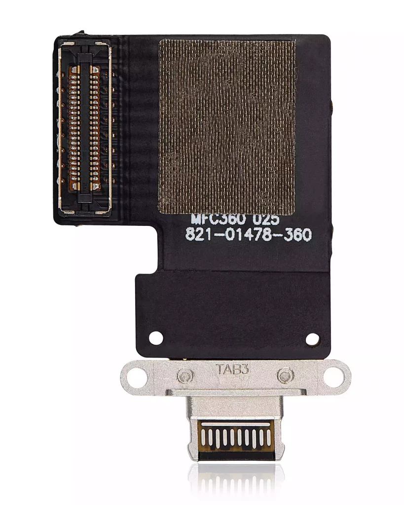 Charging Port Flex Cable For iPad Pro 12.9" 3rd Gen (2018) / 4th Gen (2020) / iPad Pro 11" 1st Gen (2018) / Pro 11" 2nd Gen (2020) (Premium) (Black)