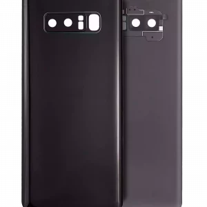 Back Cover Glass With Camera Lens For Samsung Galaxy Note 8 (Service Pack) (Midnight Black)