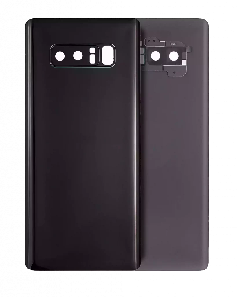 Back Cover Glass With Camera Lens For Samsung Galaxy Note 8 (Service Pack) (Midnight Black)