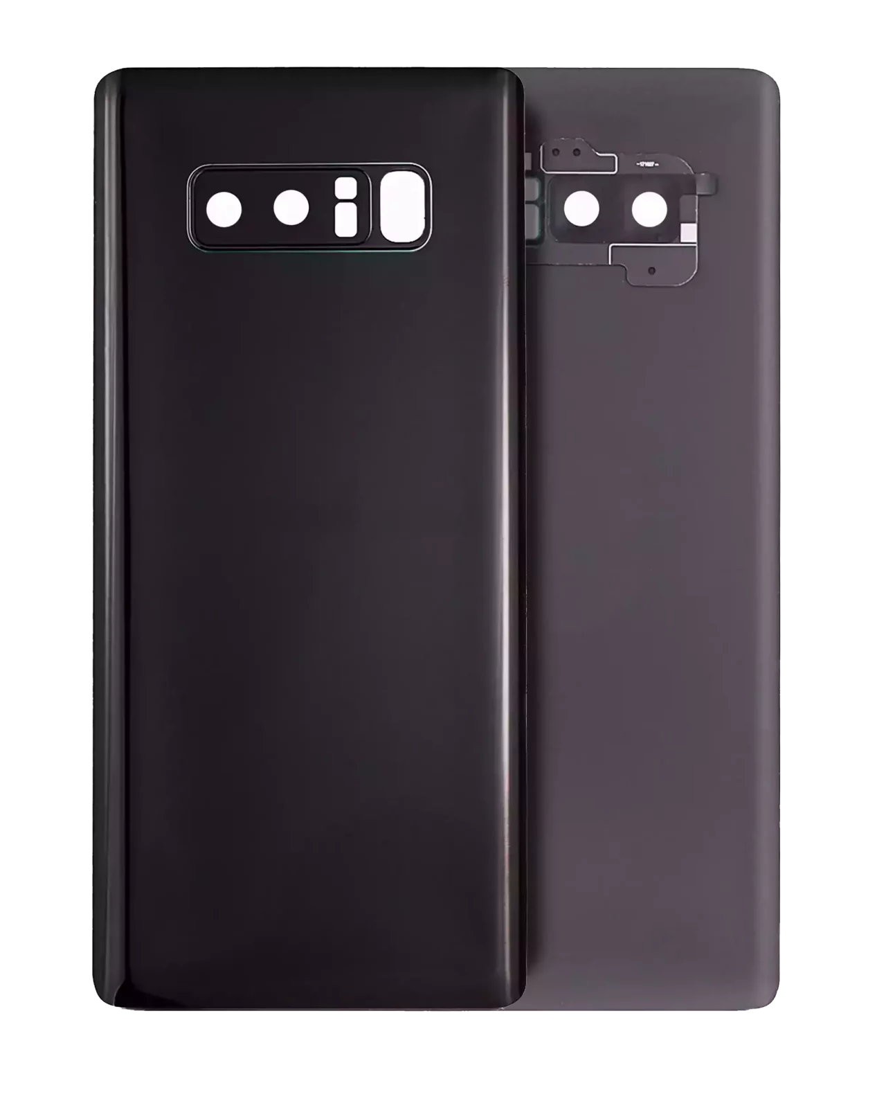Back Cover Glass With Camera Lens For Samsung Galaxy Note 8 (Service Pack) (Midnight Black)