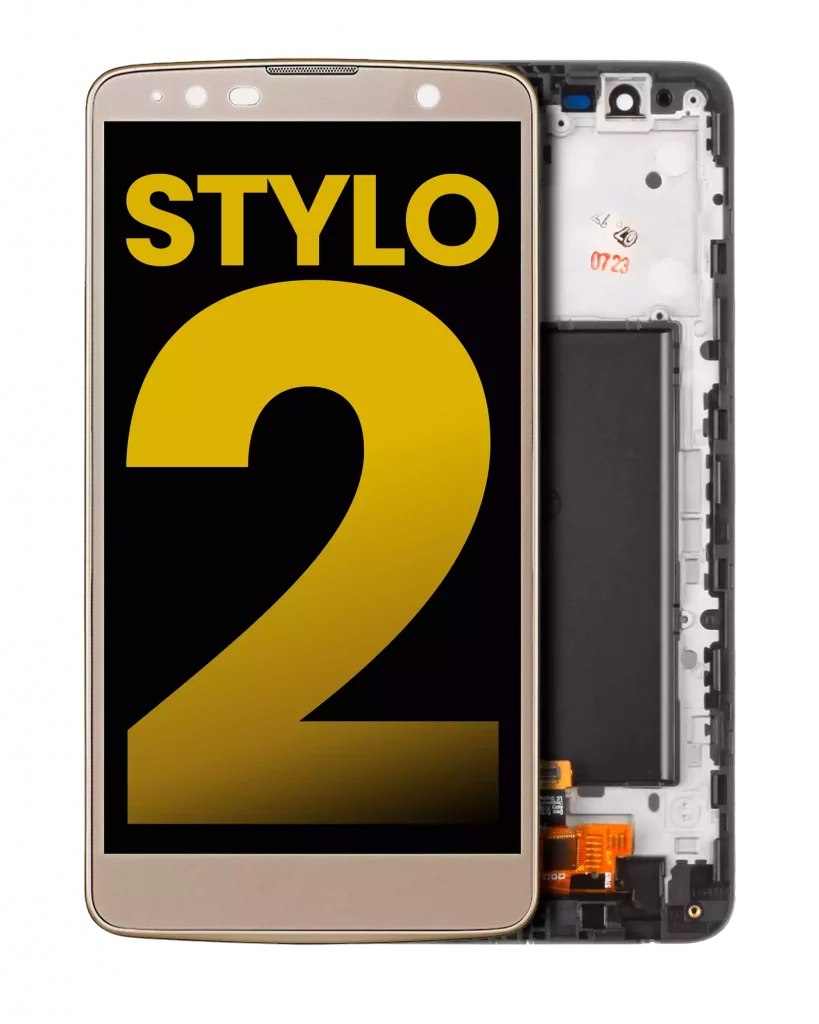 LCD Assembly With Frame For LG G Stylo 2 (Refurbished) (Gold)
