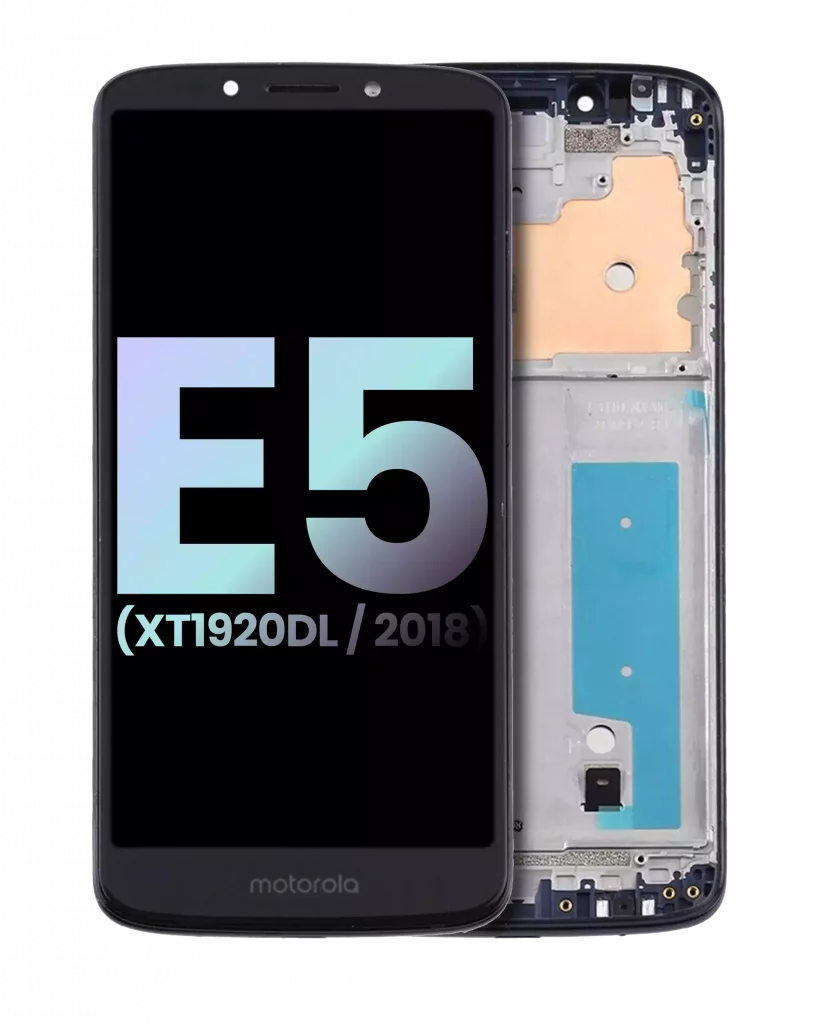 LCD Assembly With Frame For Motorola Moto E5 (XT1920DL / 2018) (Genuine OEM) (Flash Gray)