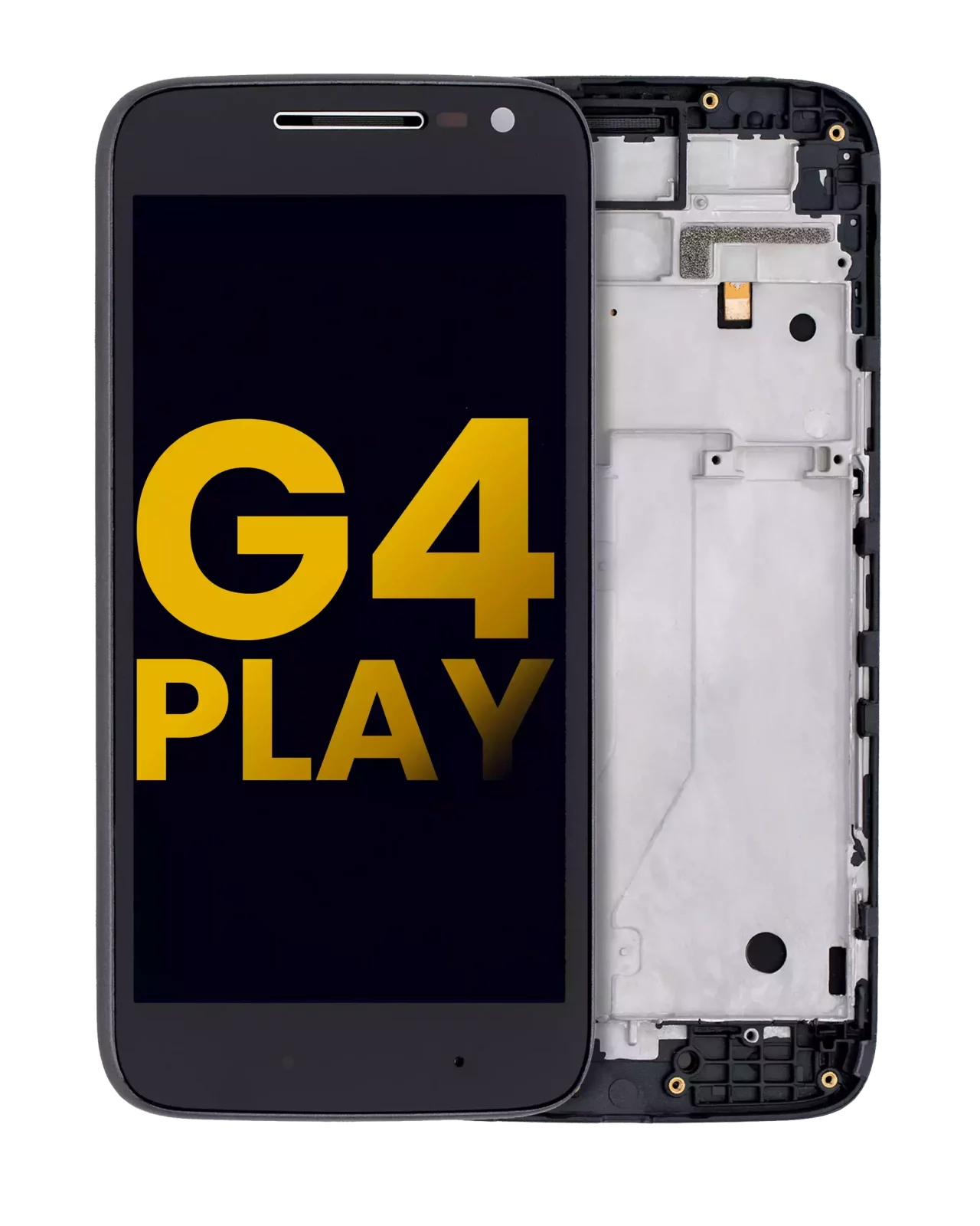 LCD Assembly With Frame For Motorola Moto G4 Play (XT1600 / XT1601 / XT1602 / XT1603 / XT1604 / XT1607 / XT1609 / 2016) (Refurbished) (Black)