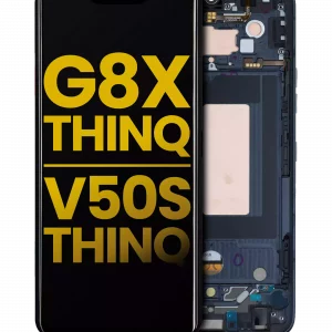 OLED Assembly With Frame For LG G8X ThinQ / V50S ThinQ 5G (Refurbished) (Aurora Black)