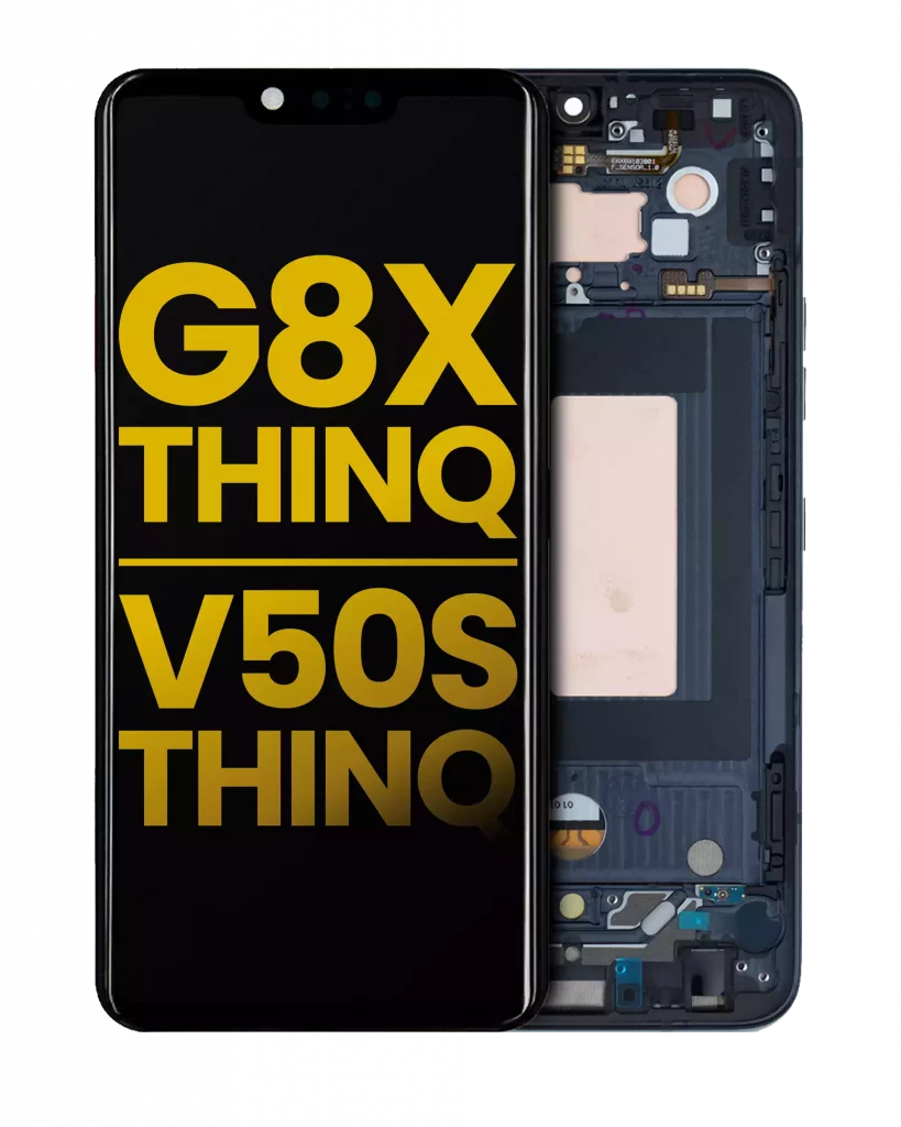 OLED Assembly With Frame For LG G8X ThinQ / V50S ThinQ 5G (Refurbished) (Aurora Black)