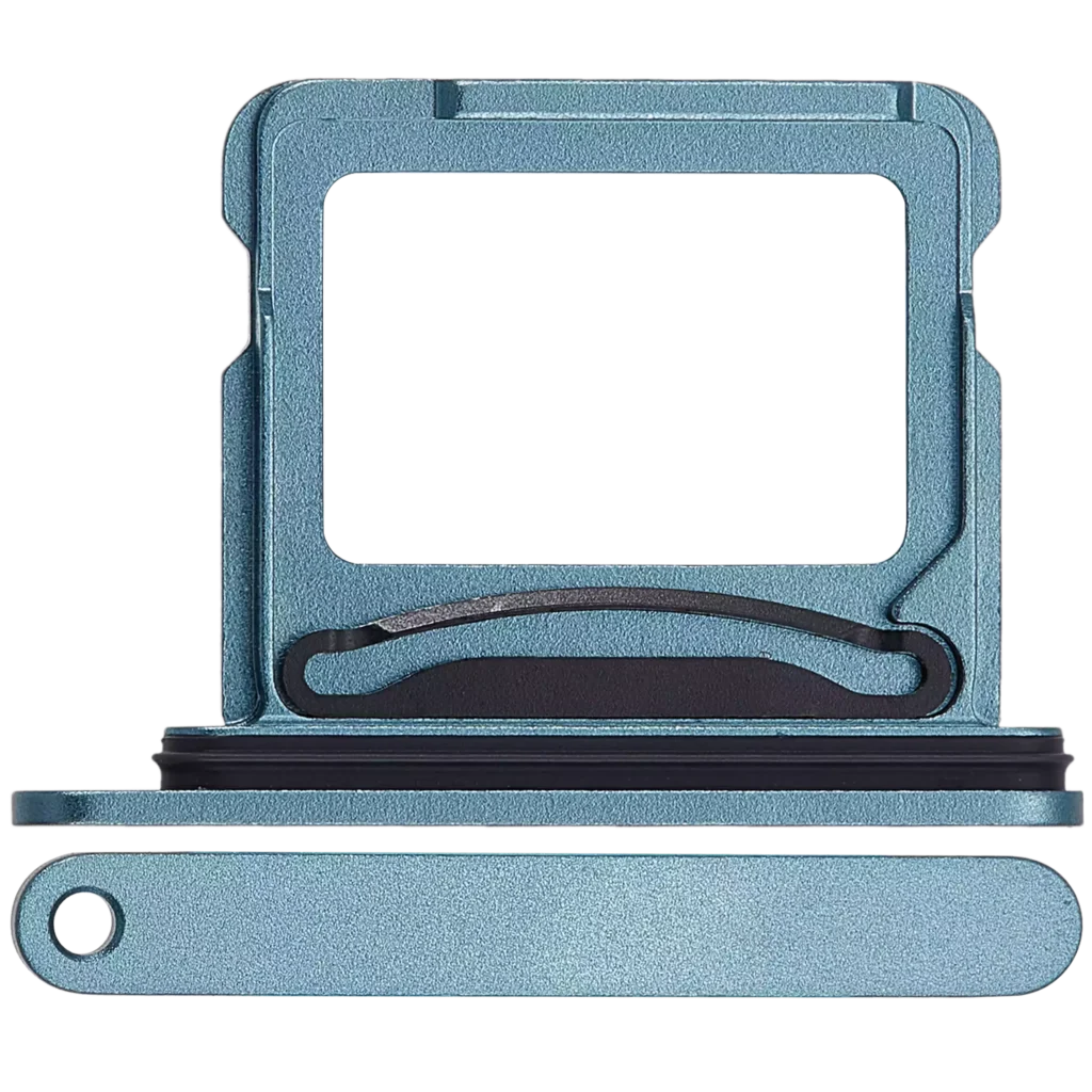 Dual Sim Card Tray For iPhone 16 / 16 Plus (Teal)