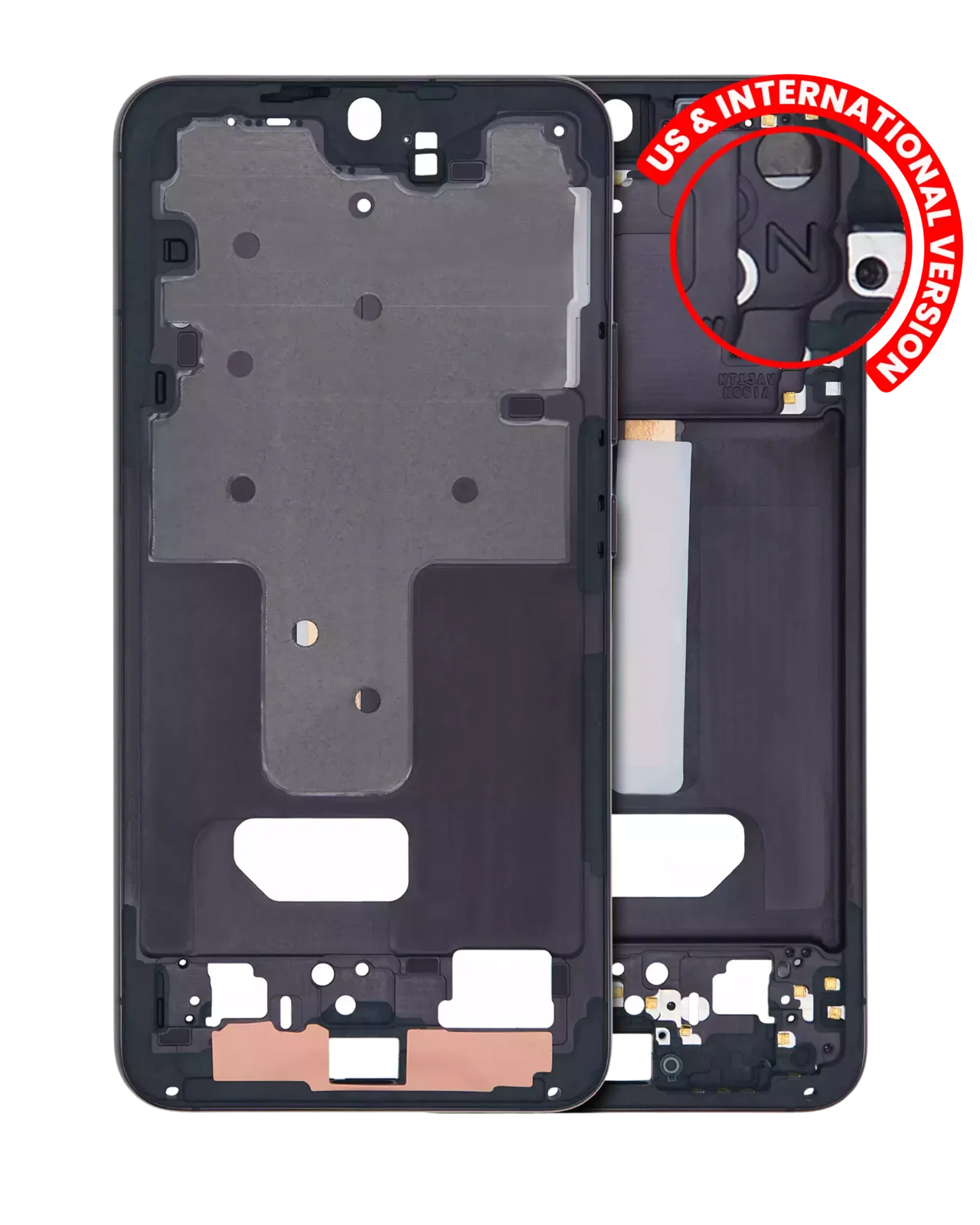 Mid-Frame Housing For Samsung Galaxy S22 Plus 5G (US & International Version) (Phantom Black)