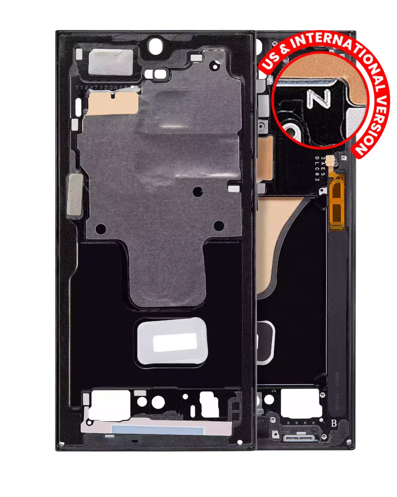 Mid-Frame Housing For Samsung Galaxy S23 Ultra 5G (US & International Version) (Phantom Black)