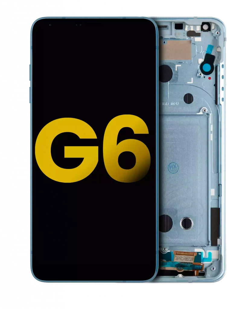LCD Assembly With Frame For LG G6 (Refurbished) (Marine Blue)