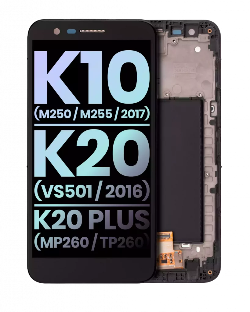LCD Assembly With Frame For LG K10 (M250 / M255 / 2017) / K20 (VS501 / 2016) / K20 Plus (MP260 / TP260) (Genuine OEM) (All Colors)