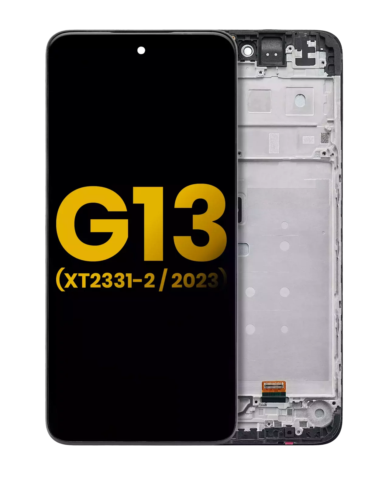 LCD Assembly With Frame For Motorola Moto G13 (XT2331 / 2023) (Refurbished) (All Colors)