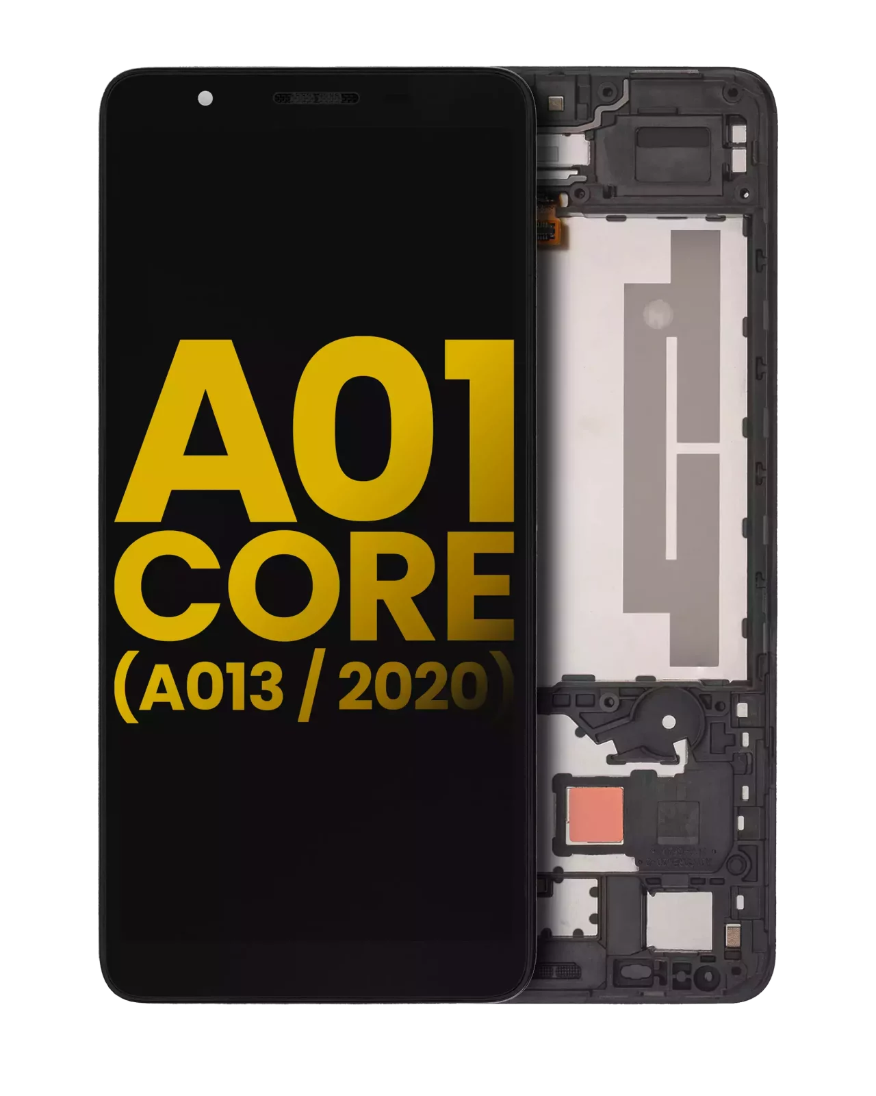 LCD Assembly With Frame For Samsung Galaxy A01 Core (A013 / 2020) (Refurbished) (Black)