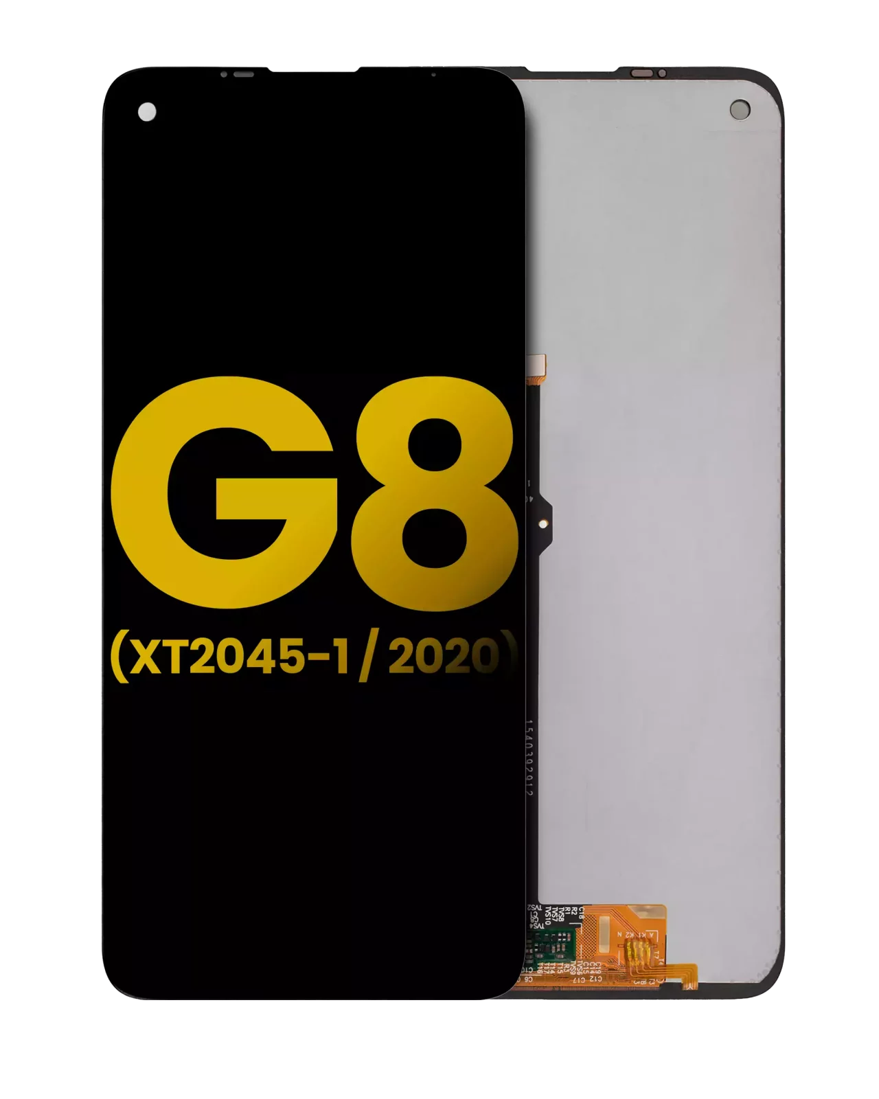LCD Assembly Without Frame For Motorola Moto G8 (XT2045-1 / 2020) (Refurbished) (Black)