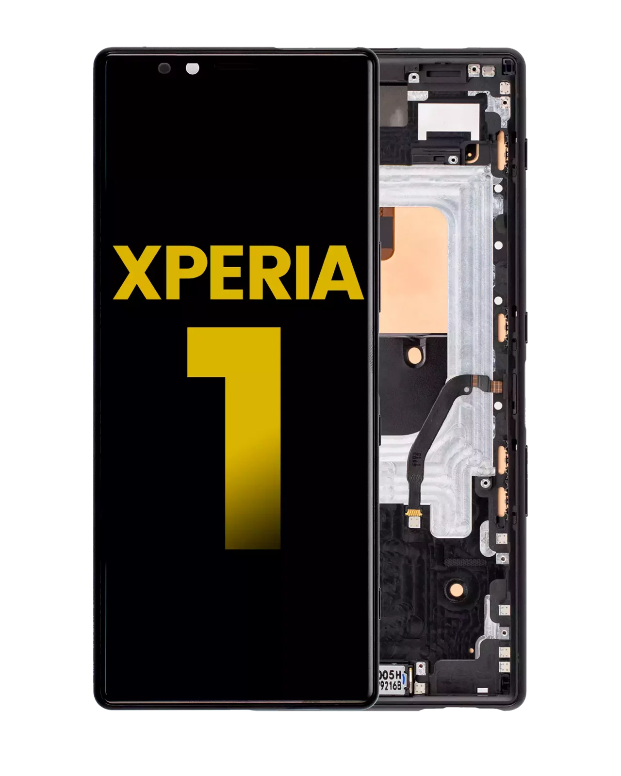 LCD Assembly With Frame For Sony Xperia 1 (Refurbished) (Black)