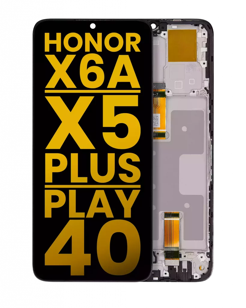 LCD Assembly With Frame For Honor X6A / X5 Plus / Play 40 (Refurbished) (All Colors)