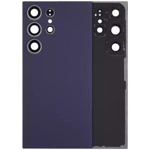 Back Cover Glass With Camera Lens For Samsung Galaxy S24 Ultra 5G (No Logo) (Aftermarket Plus) (Titanium Violet)