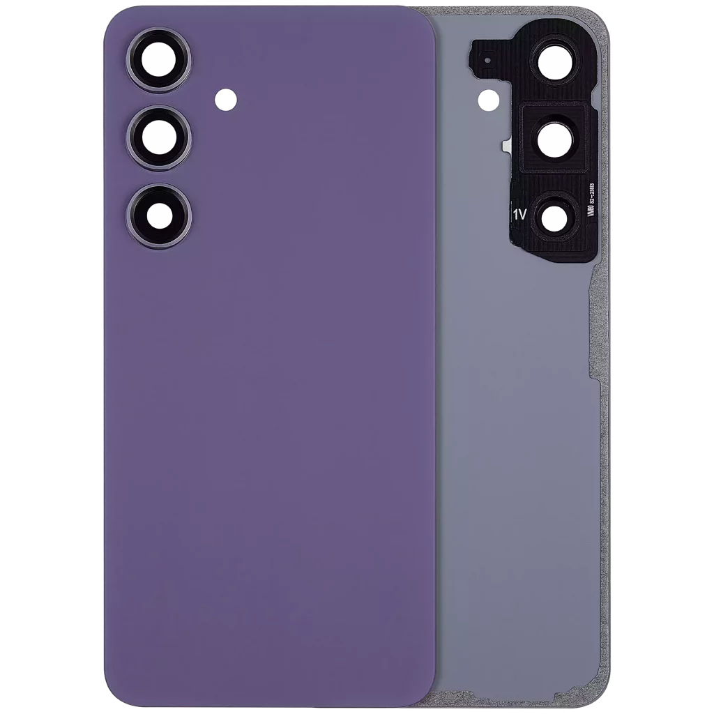 Back Cover Glass With Camera Lens For Samsung Galaxy S24 5G (No Logo) (Aftermarket Plus) (Cobalt Violet)