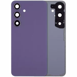 Back Cover Glass With Camera Lens For Samsung Galaxy S24 5G (No Logo) (Aftermarket Plus) (Cobalt Violet)