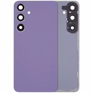 Back Cover Glass With Camera Lens For Samsung Galaxy S24 Plus 5G (No Logo) (Aftermarket Plus) (Cobalt Violet)