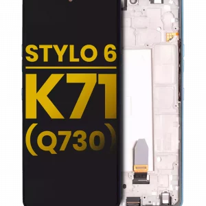 LCD Assembly With Frame For LG Stylo 6 / K71 (Refurbished) (Blue)