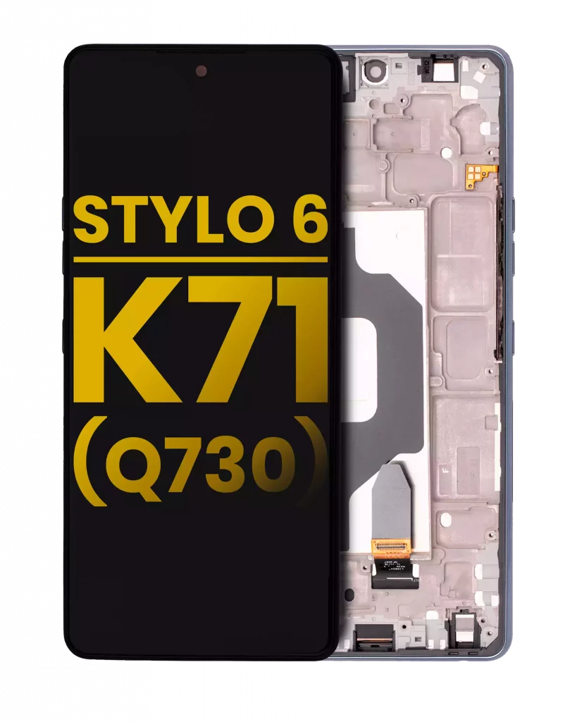 LCD Assembly With Frame For LG Stylo 6 / K71 (Refurbished) (Black)