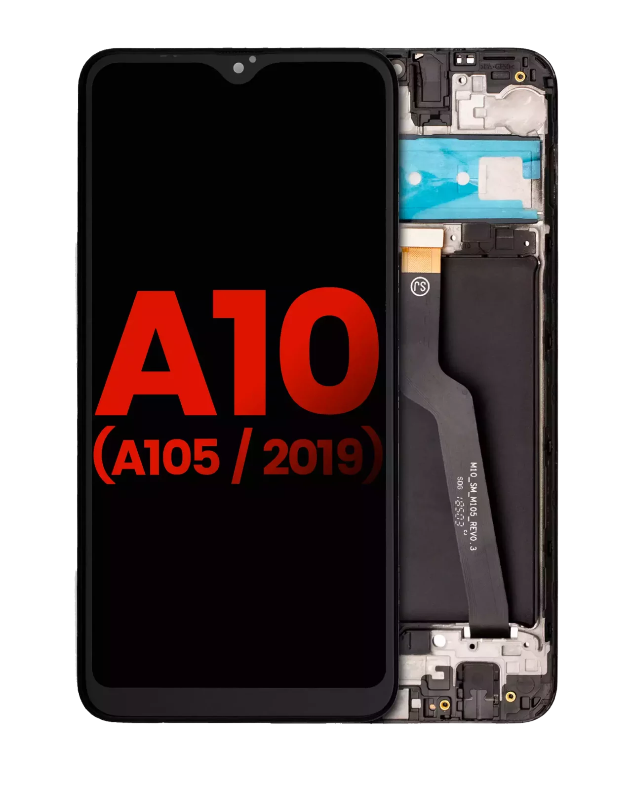 LCD Assembly With Frame For Samsung Galaxy A10 (A105 / 2019) (Single Card Version) (Aftermarket Plus) (All Colors)
