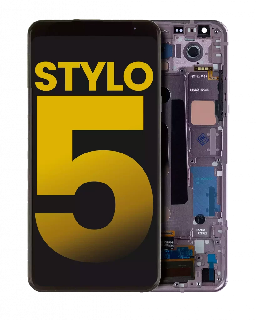 LCD Assembly With Frame For LG Stylo 5 (Refurbished) (Blonde Rose)