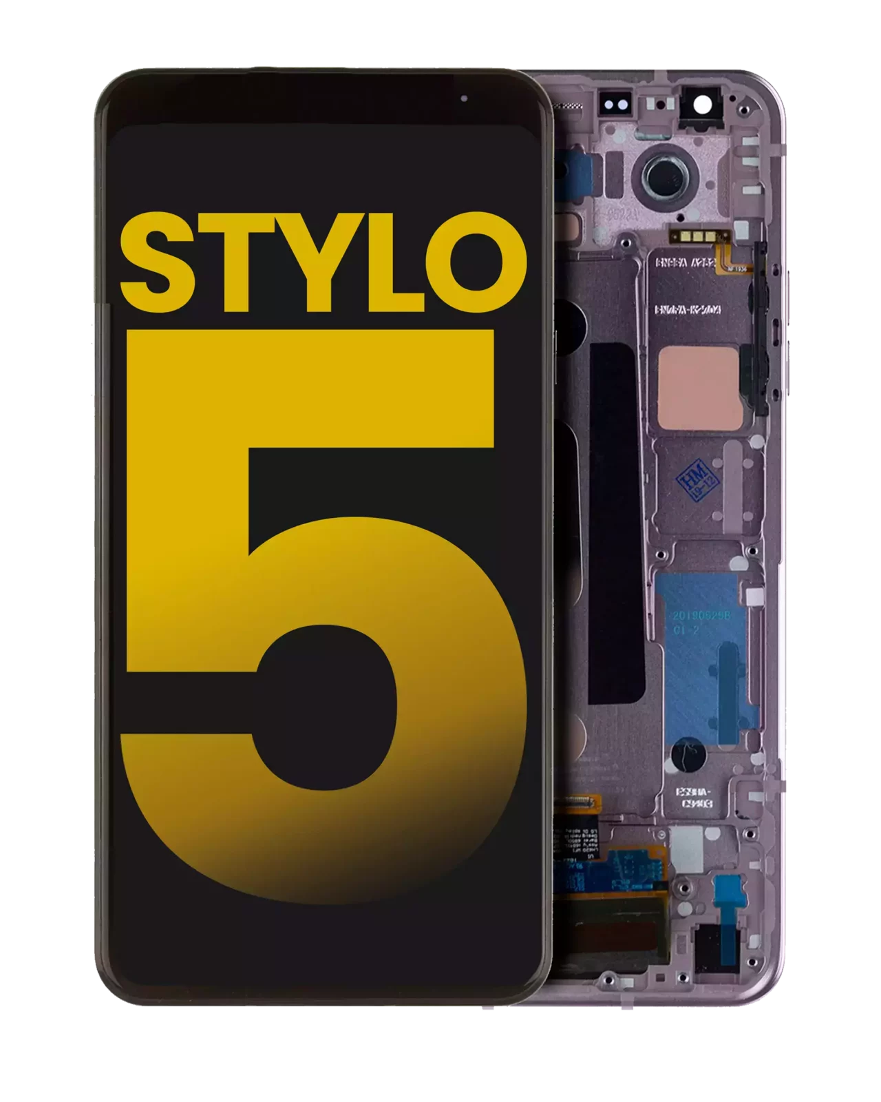 LCD Assembly With Frame For LG Stylo 5 (Refurbished) (Blonde Rose)