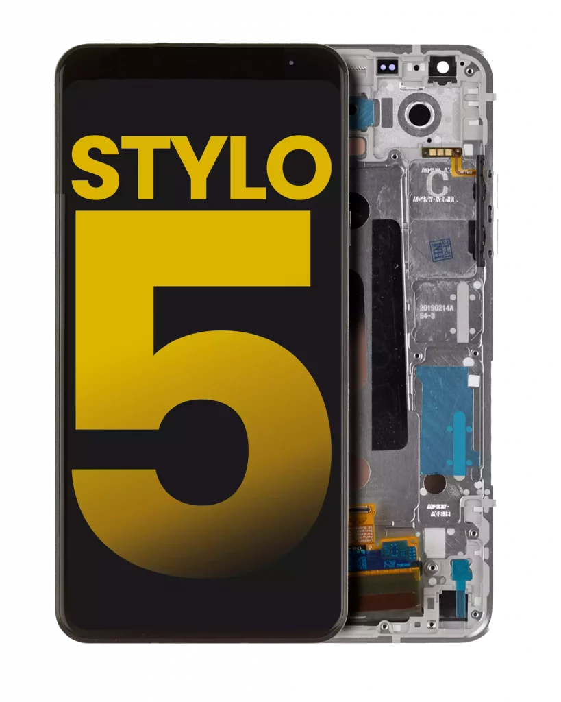 LCD Assembly With Frame For LG Stylo 5 (Refurbished) (Silvery White)